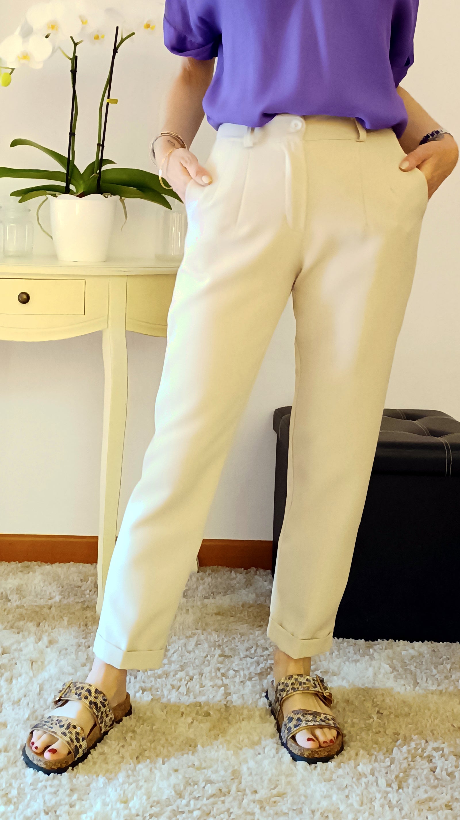 Pantalone KIWI ecrù