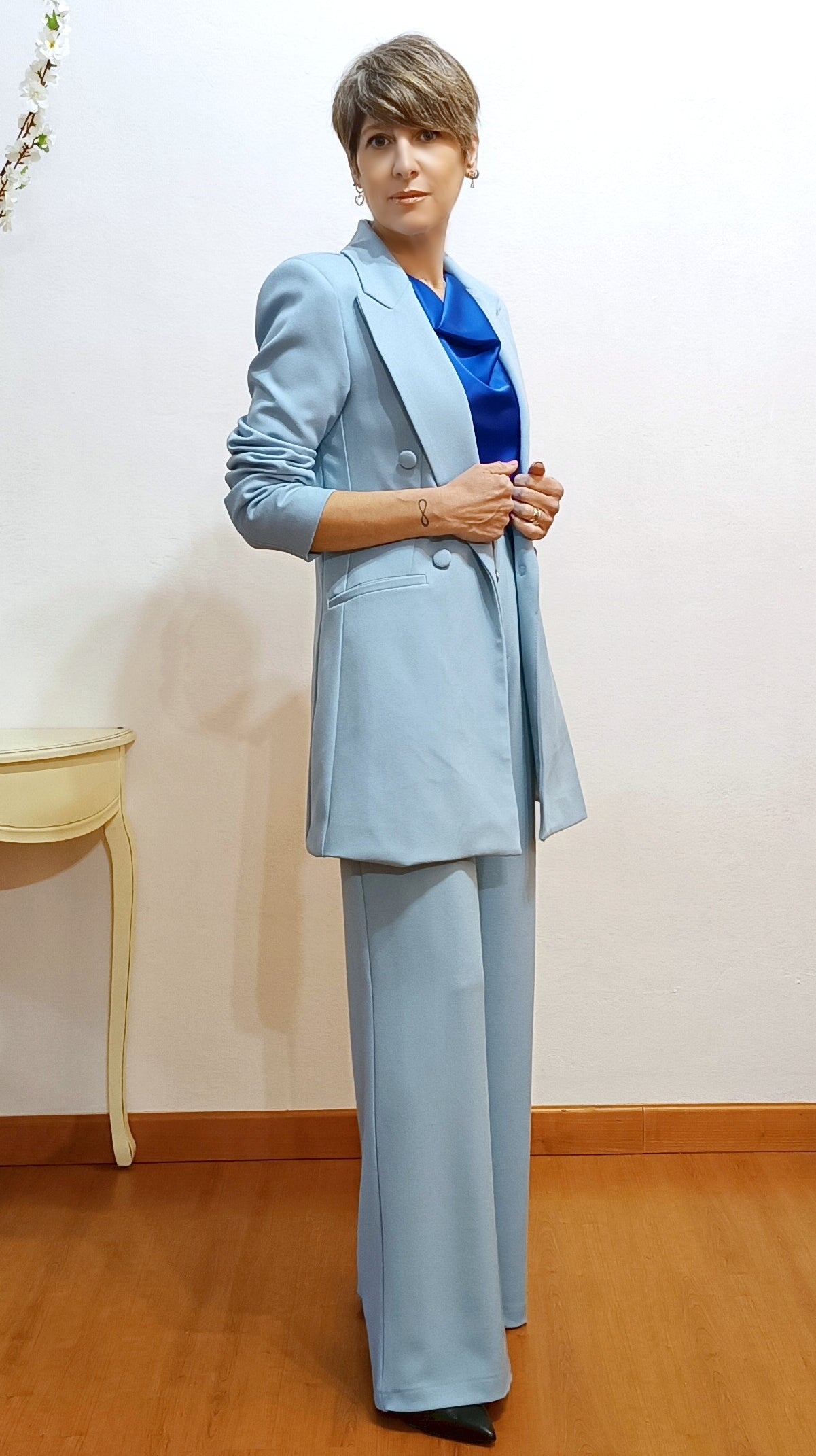 Light blue CAMELIA jacket