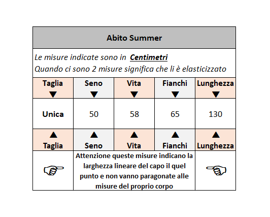 Abito SUMMER  (+ Colori)